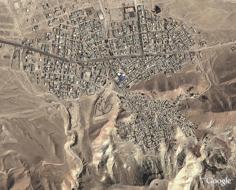 عکس ماهواره ای کورده در سال 2013